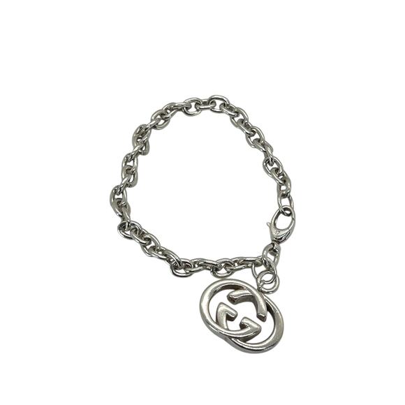 Gucci GG Sterling Silver Charm Bracelet - Picture 1 of 9